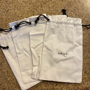 Set of 4 Mejuri Jewelry Bags